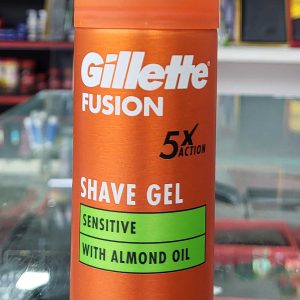 Gillette Fusion Shave Gel with Almond Oil  75 ml .Made in UK (Exp 5/27)