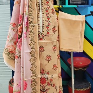 Unstitch Cotton Lawn 3 pcs