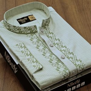 Men's panjabi .Pure Cotton(M 40)with Box