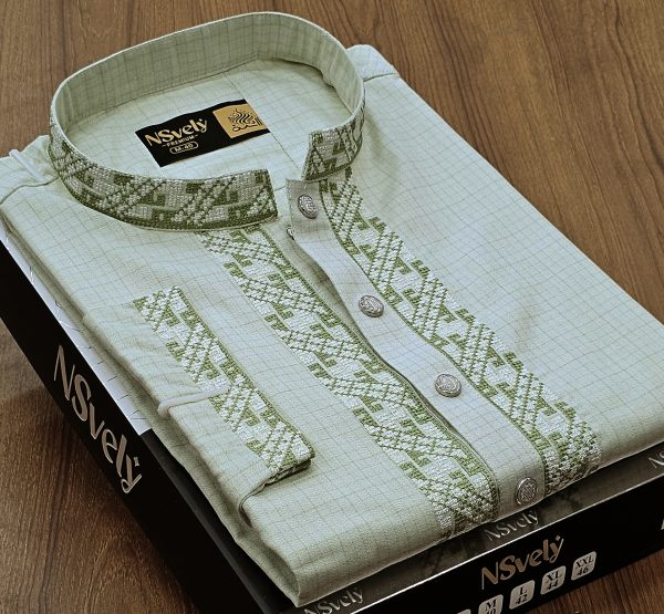 Men's panjabi .Pure Cotton(M 40)with Box