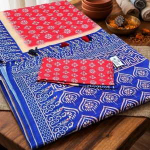 Silk Batik saree with Blouse pcs