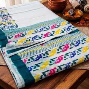 Afsan Print Saree withBlouse Pcs