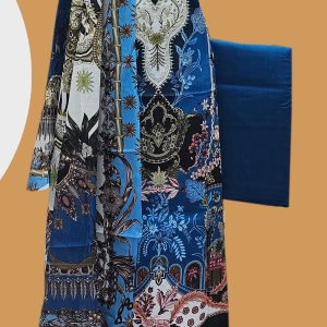 Unstitched Cotton lawn 3 pcs