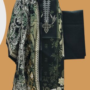 Unstitched Cotton lawn 3 pcs