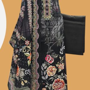 Unstitched Cotton lawn 3 pcs