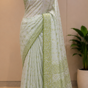 Cotton-Silk blend jamdanee saree without Blouse pcs