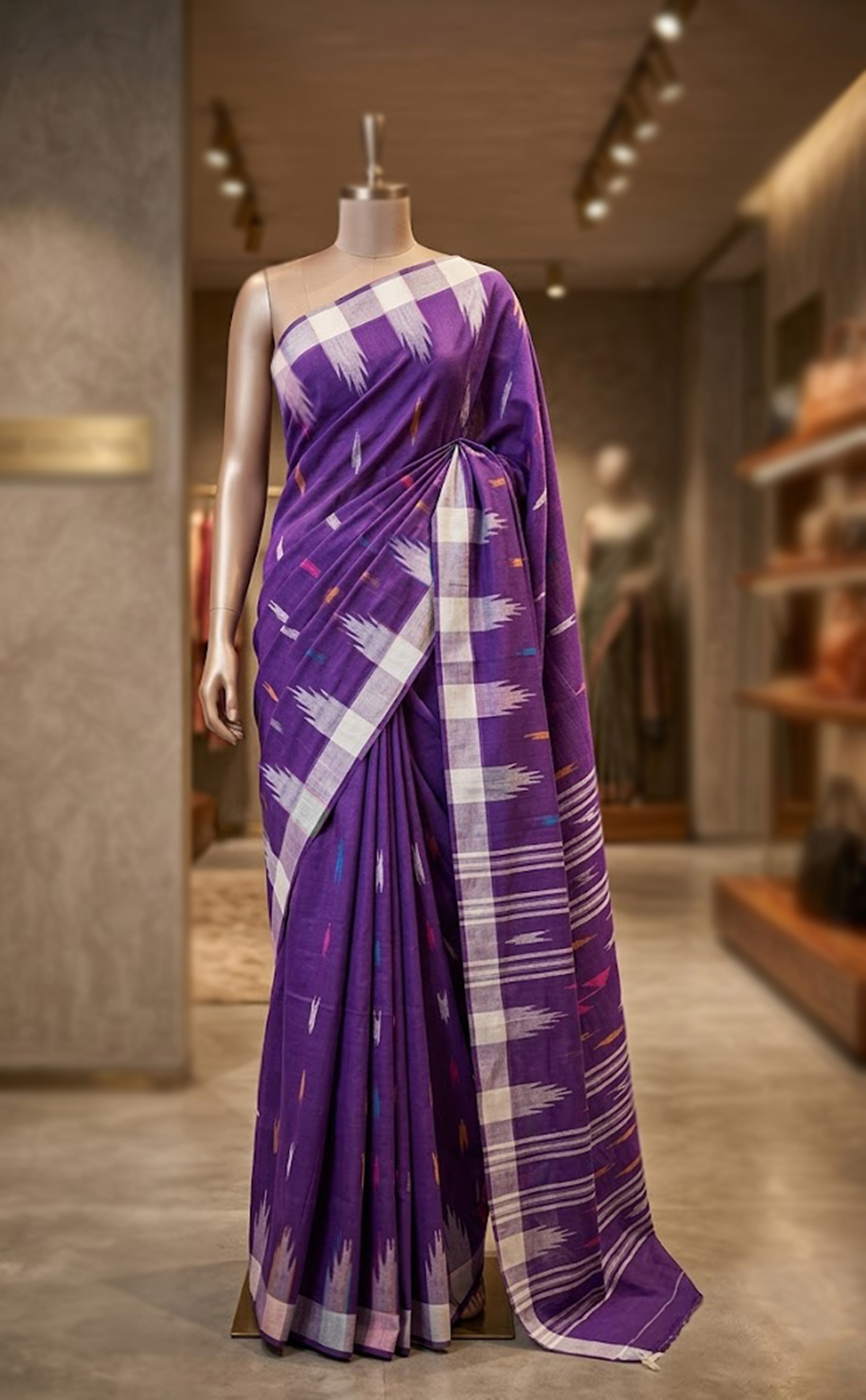Original Handloom Monipuri Saree with Blouse pcs