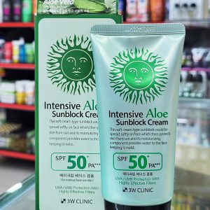 Intensive Aloe Sunblock Cream 70 ml  SPF 50+.Made in Korea