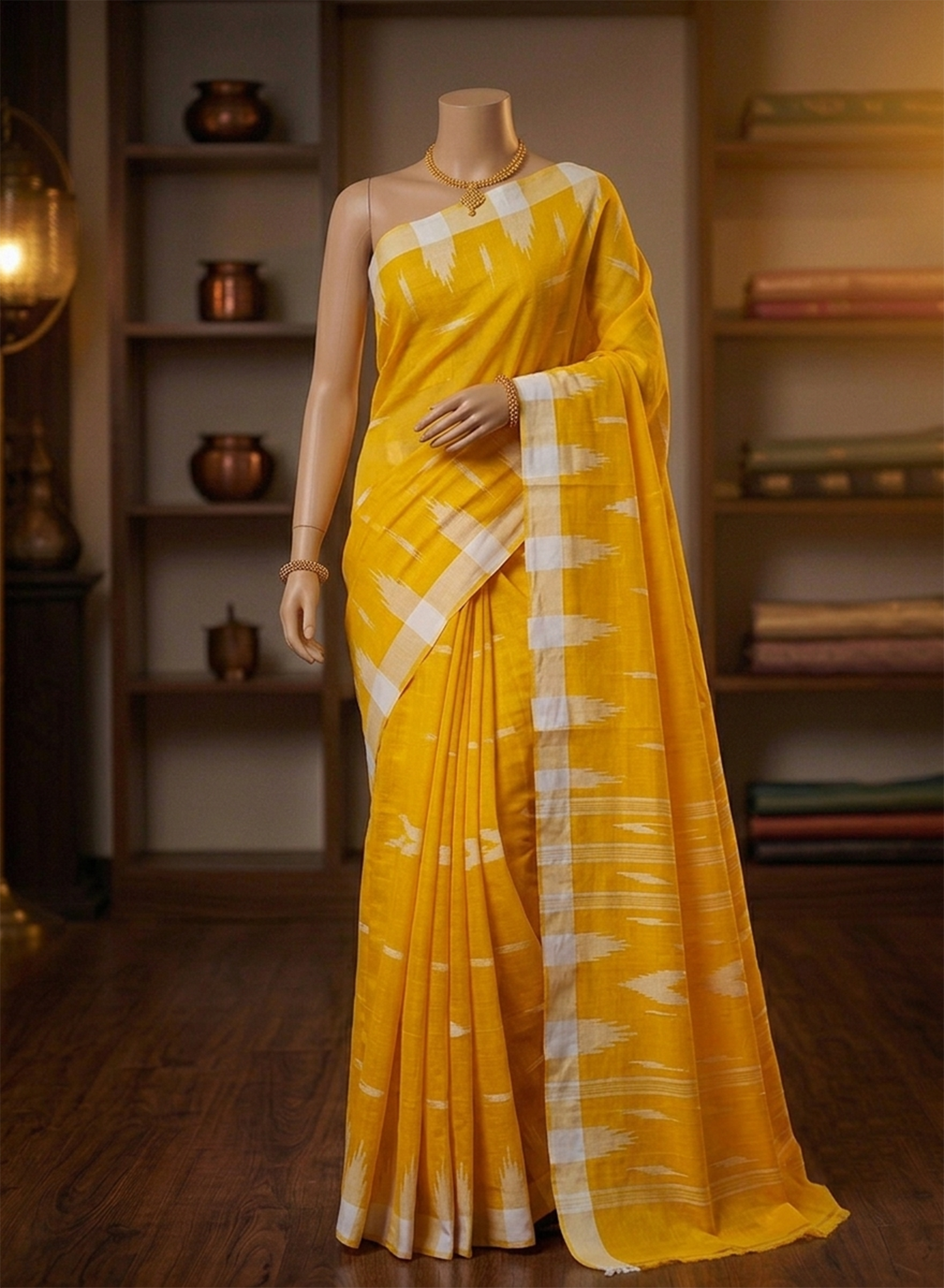 Original Handloom Monipuri Saree with Blouse pcs