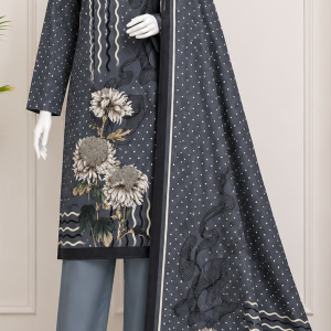 Unstitched Cotton lawn 3 pcs