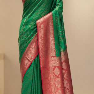 Soft Katan Saree with Blouse pcs