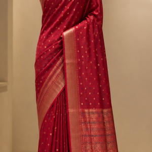 Soft Katan Saree with Blouse pcs