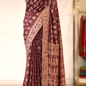 Half Silk Machine Jamdani Saree with Blouse pcs