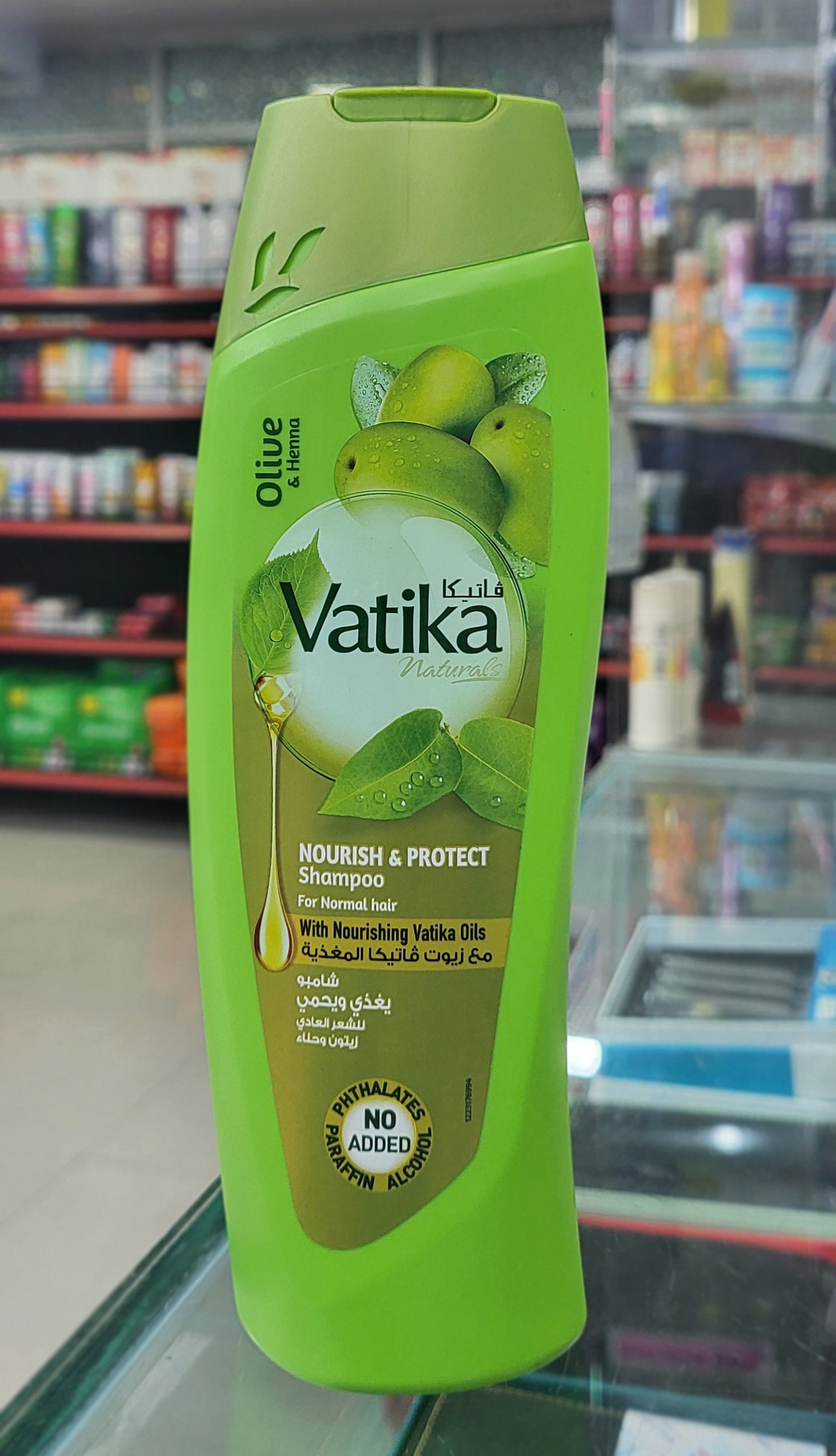 Vatika Olive Nourish & Protect Shampoo 400 ml .Country of Origin UAE (Exp 12/27)