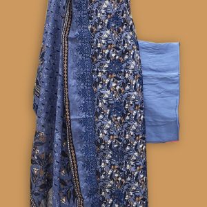Unstitched Printed Linen Embroidered 3 PCS