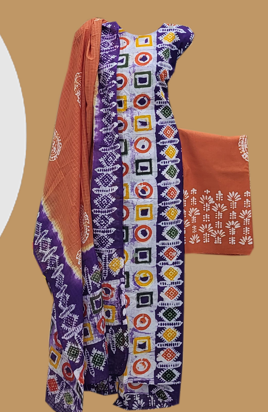 Unstitched Batik Cotton 4 PCS