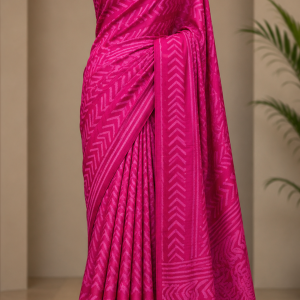 Silk Batik Saree with Running Blouse Pcs