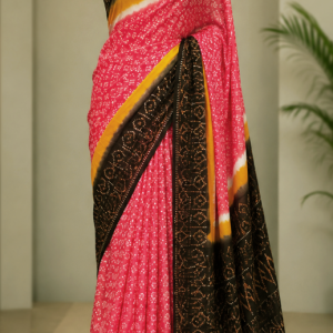 Silk Batik Saree with Running Blouse Pcs