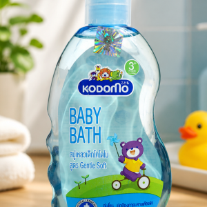 Kodomo Baby Bath 3 + 200 ml (Exp 6/2/29)Manufactured in Thailand.