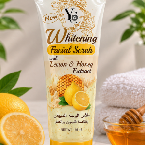 YC whitening facial scrub with Lemon & Honey 175 ml (05/2031) .Made in Thailand