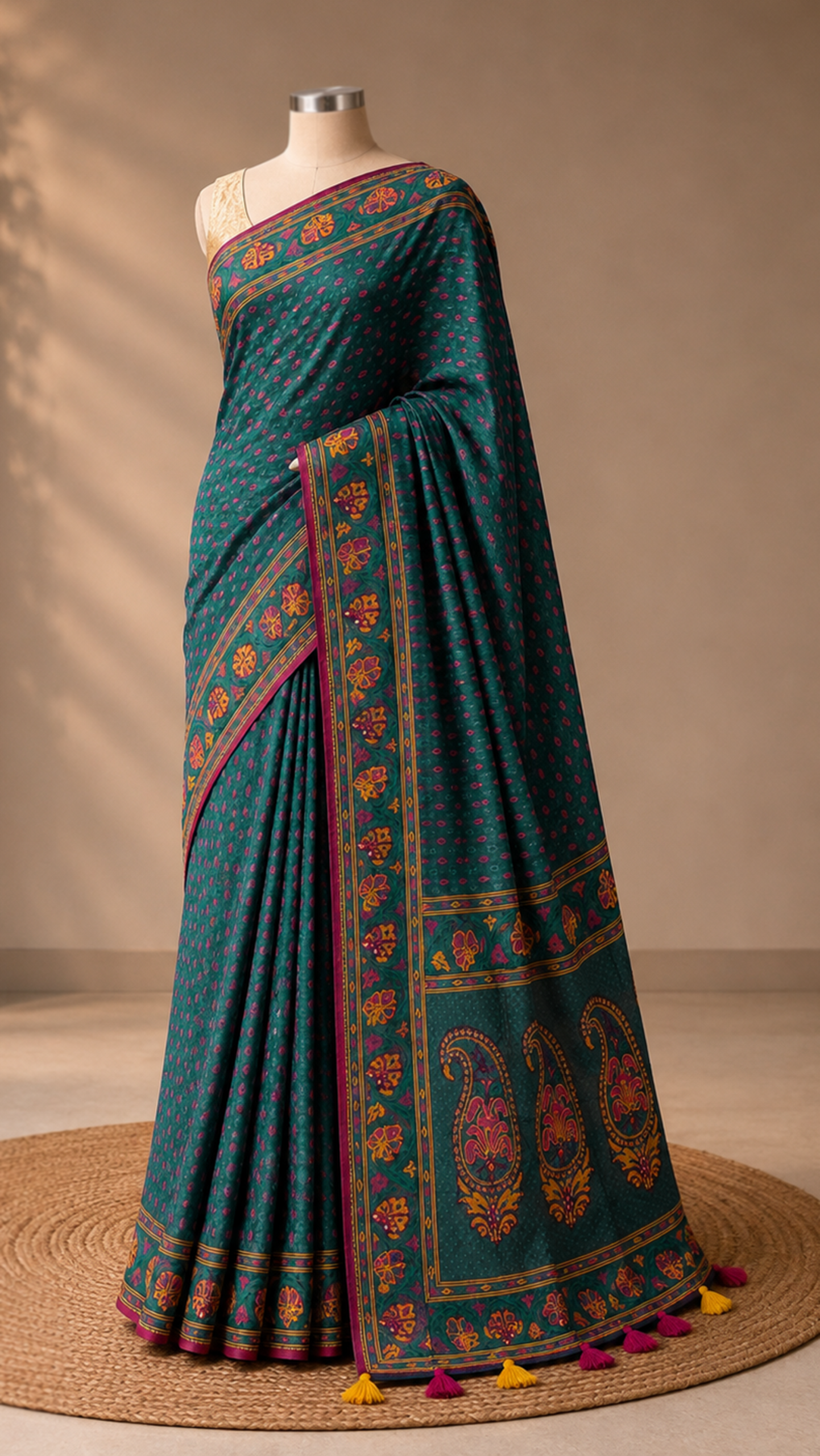 Boutiques Cotton Saree with Blouse Pcs