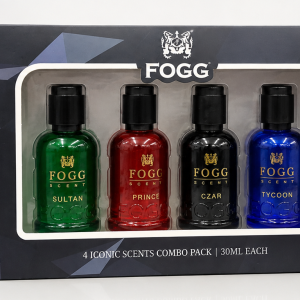 Fogg 4 Icononic Scents Combo pack 30 ml Each .Mfg in UAE