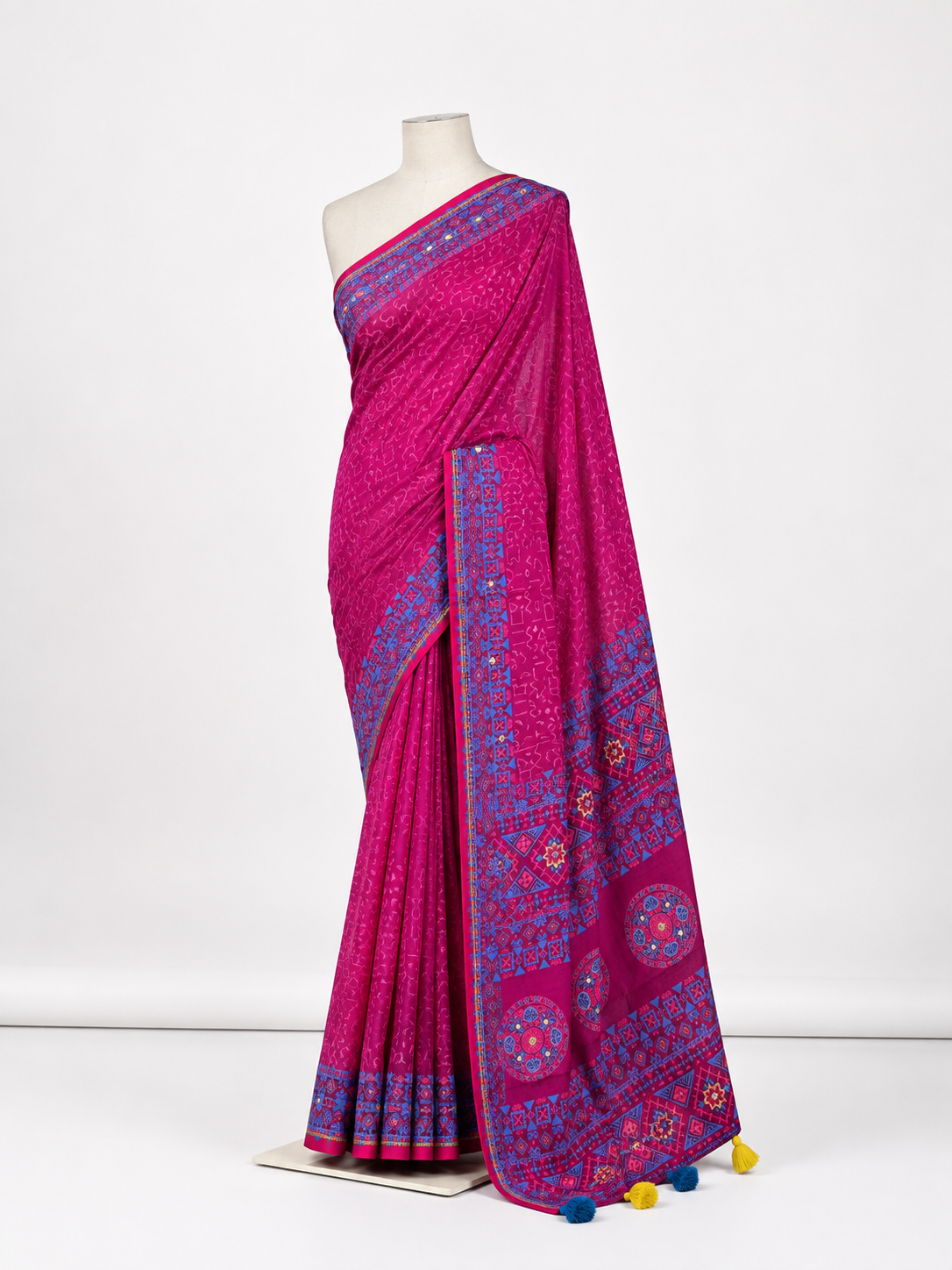 Boutiques Cotton Saree with Blouse Pcs