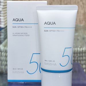 AQUA Missha 50 ml sun Block .Made in Korea (5/4/29)
