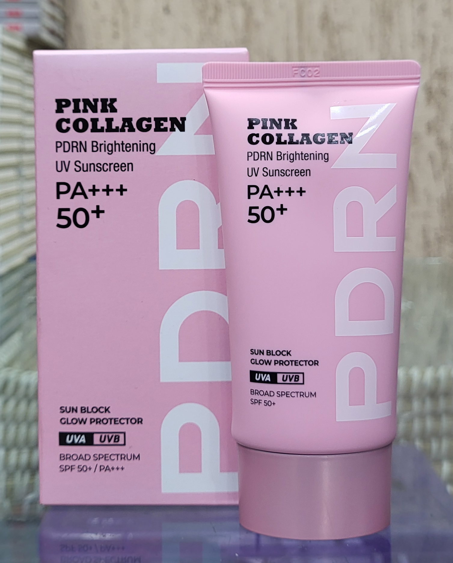 DABO Pink collagen PA 50+ UV Sunscreen 50 ml (22/3/29).Made in Korea